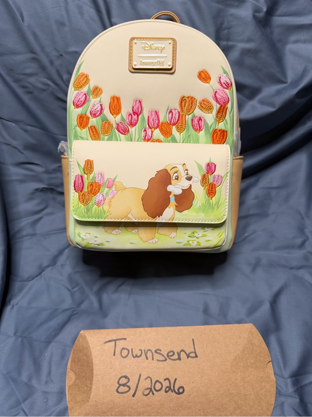 Disney x Loungefly Cream Lady and the Tramp Tulip Mini Backpack HT NWT